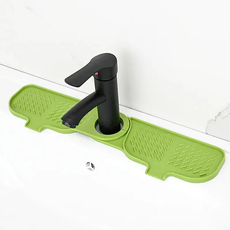 Kitchen Sink Faucet Mat, Faucet Sink Splash Guard, Water Splash Proof, Silicone Faucet Draining Mat, Bathroom & Laundry Room Accessory