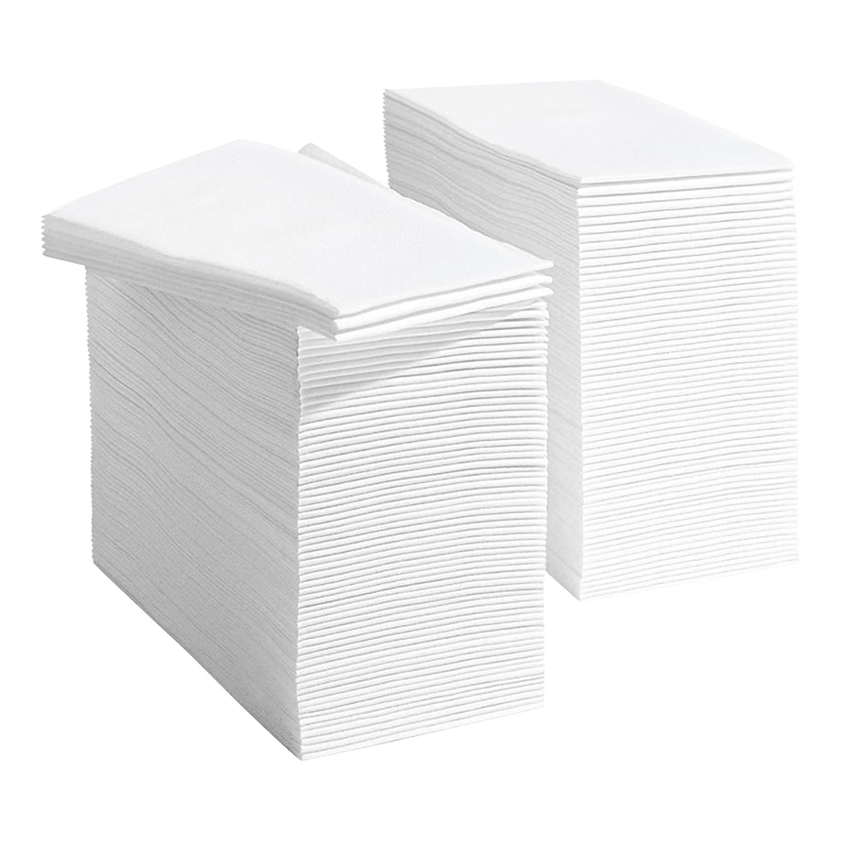 JEBBLAS 100Pcs Disposable Guest Towels, Linen Feel Hand Towels, Cloth-Like Paper Napkins, Soft, Absorbent Paper Hand Towel for Kitchen, Parties, Bathroom, Restaurant, Events, 7.8” X 15.7” White