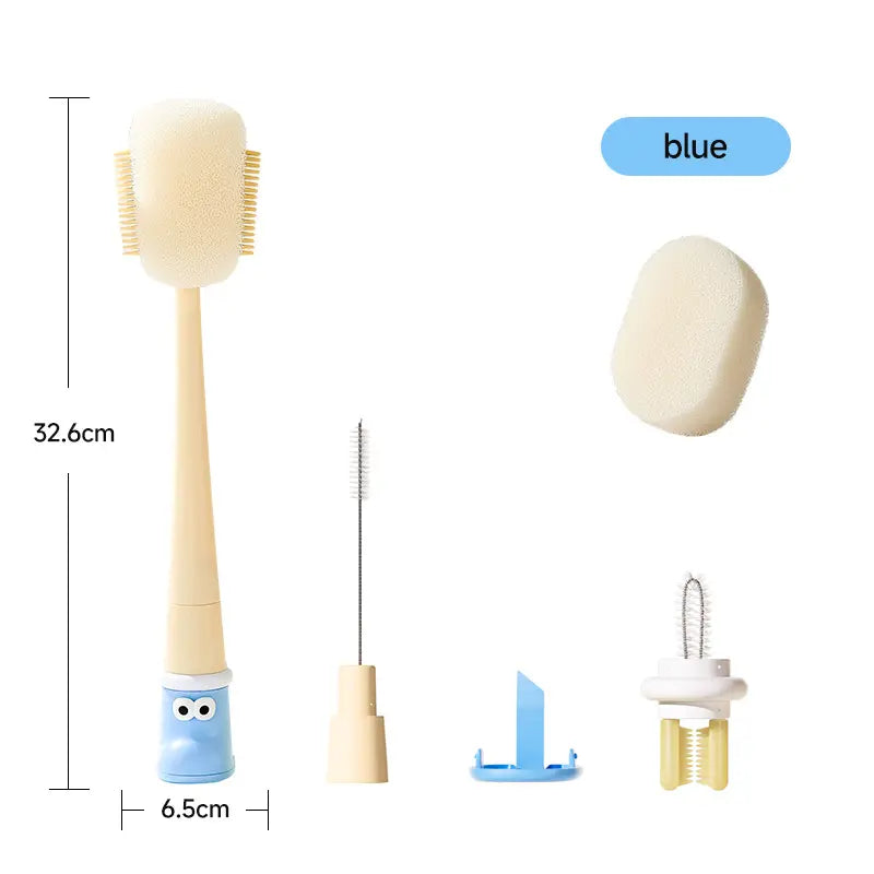 Multifunctional 5-in-1 Bottle Brush – Great for Cleaning Cup Lids & Home Kitchen Chores