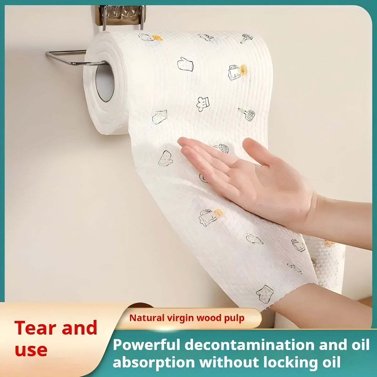 800/400/200/100 Times High Efficiency " Disposable Kitchen Towels - Washable, Wet and Dry Use, Non-stick Oil, Household Cleaning Degreasing Cloth (various Styles) Lazy Cloth Kitchen Towel 800 Sheets