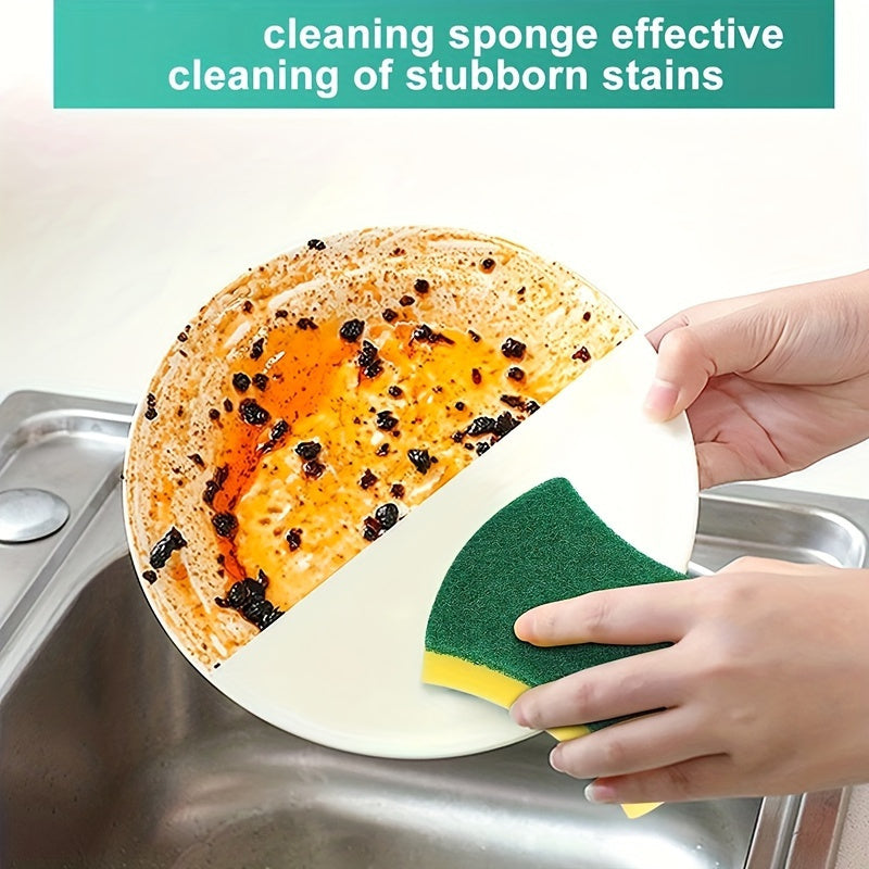 8/16/32 Pack Kitchen Cleaning Sponge, Dish Towel, Scouring Pad, Dishware Anti-Scratch Scrubbing Sponge