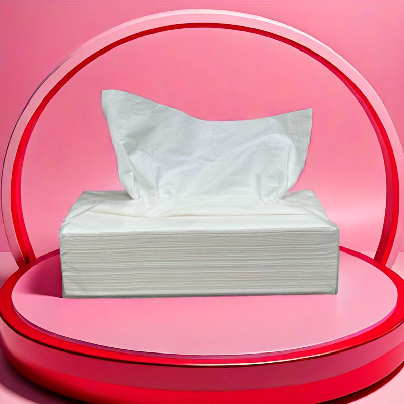 400 Sheets of 4-Layer Thickened Original Wood Pulp Paper, Transparent Household Toilet Paper Simple Packaging, Extractor Napkins, Original Wood Pulp without Magazine Added, Pure Nature Taste, Safe and Assured, Kitchen Toilet Towel Paper