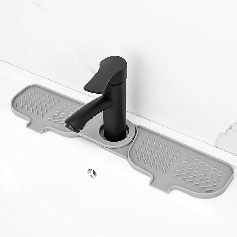 Kitchen Sink Faucet Mat, Faucet Sink Splash Guard, Water Splash Proof, Silicone Faucet Draining Mat, Bathroom & Laundry Room Accessory