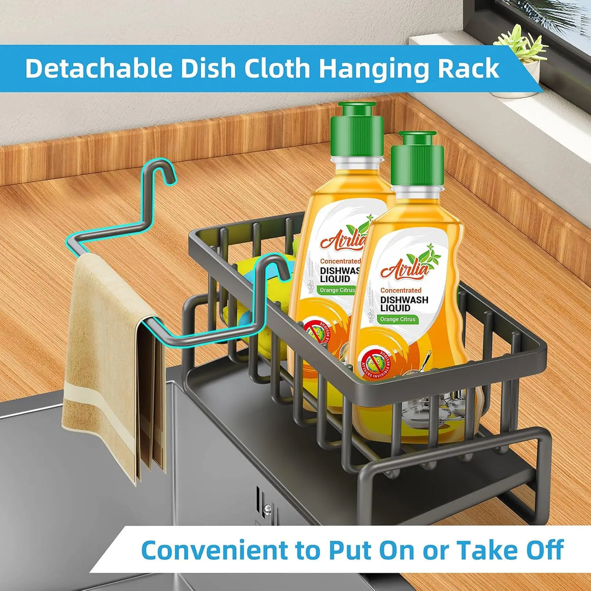 2026 New Upgrade Sink Drying Rack Gadgets,Stainless Metal Sponge Drain Holder,Multifunctional Durable Storage Rack,Rust Prevention Storage Organizer,Household Essentials,Fall Decor,Kitchen Accessories,Gift For Mother'S Day