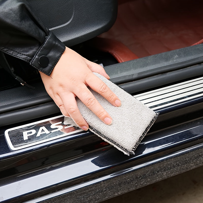 2pcs/6pcs Microfiber Sponge for Car Interior Detailing, Car Wash Sponge, Interior Scrubbing Sponge, Car Cleaning Sponge for Stain Removal, Dual-Sided Sponge for Cleaning Leather, Plastic, Vinyl, and Interior Trim, Kitchen Cleaning Sponge Wipe