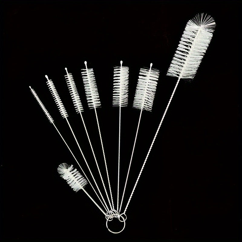 1/8 kit Cleaning brush Pipe cleaning brush Cup brush Thin tube straw brush Long pipe brush Pipe dredging brush Drain pipe dredging brush Small straw brush long bottle brush Kitchen cleaning brush Cleaning supplies Cleaning tools