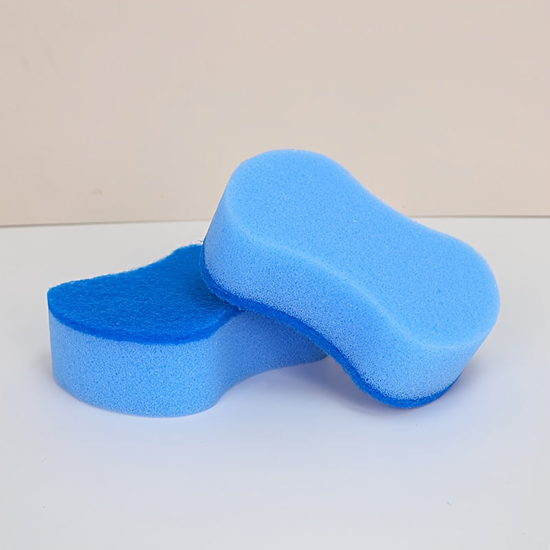 4/8/12pcs New Blue Multi-Functional Kitchen Cleaning Sponges, Cleaning Tools, Suitable for Scrubbing Dishes, Utensils, and Pots, Durable, Absorbent, Reusable Cleaning Cloths