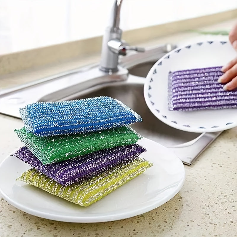 [14/22/40Pcs] Double Sided Reusable Kitchen Sponge, Dishwasher Sponge, Suitable for Washing Dishes and Cleaning Utensils, Household Bowl and Pot Brushes, Kitchen Supplies, Cleaning Products, Cleaning Tools, Color Random.