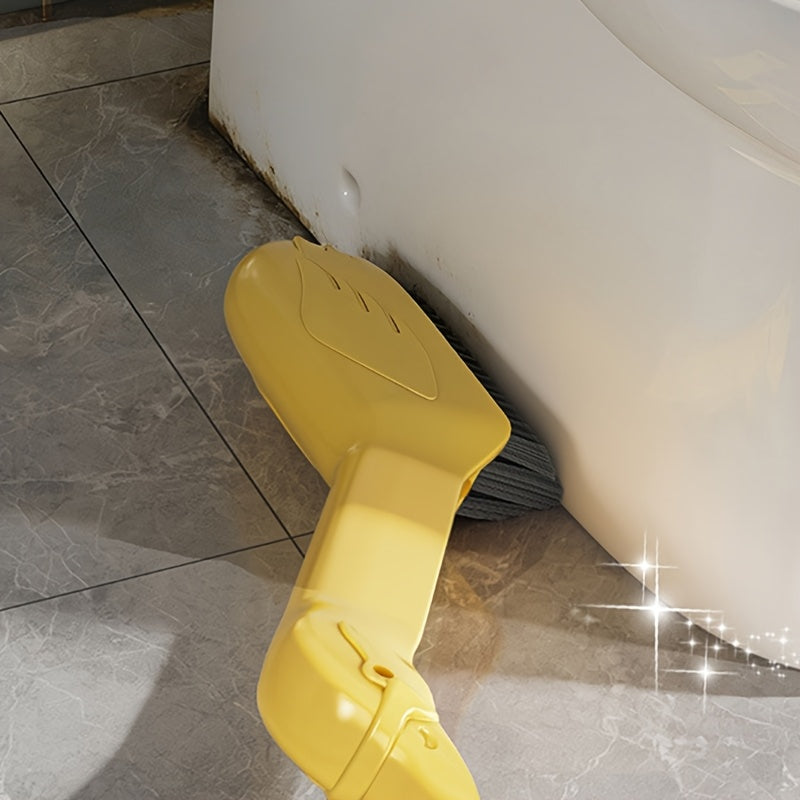 A Multifunctional Gap Cleaning Brush in a Cartoon Swan Design, Featuring a Head on The Handle That Can Be Used As a Spatula to Remove Stubborn Stains. It'S Suitable for Cleaning Stains in The Corners of Kitchens, Bathrooms, And Furniture