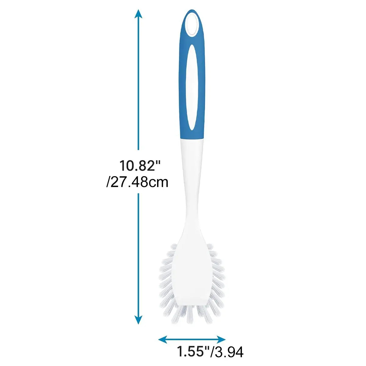 2 Pack Handheld Dish Washing Brush, Durable Stiff Bristles Scrubber, Comfort Handle, Household Cleaning Tool for Pots, Pans & Sink
