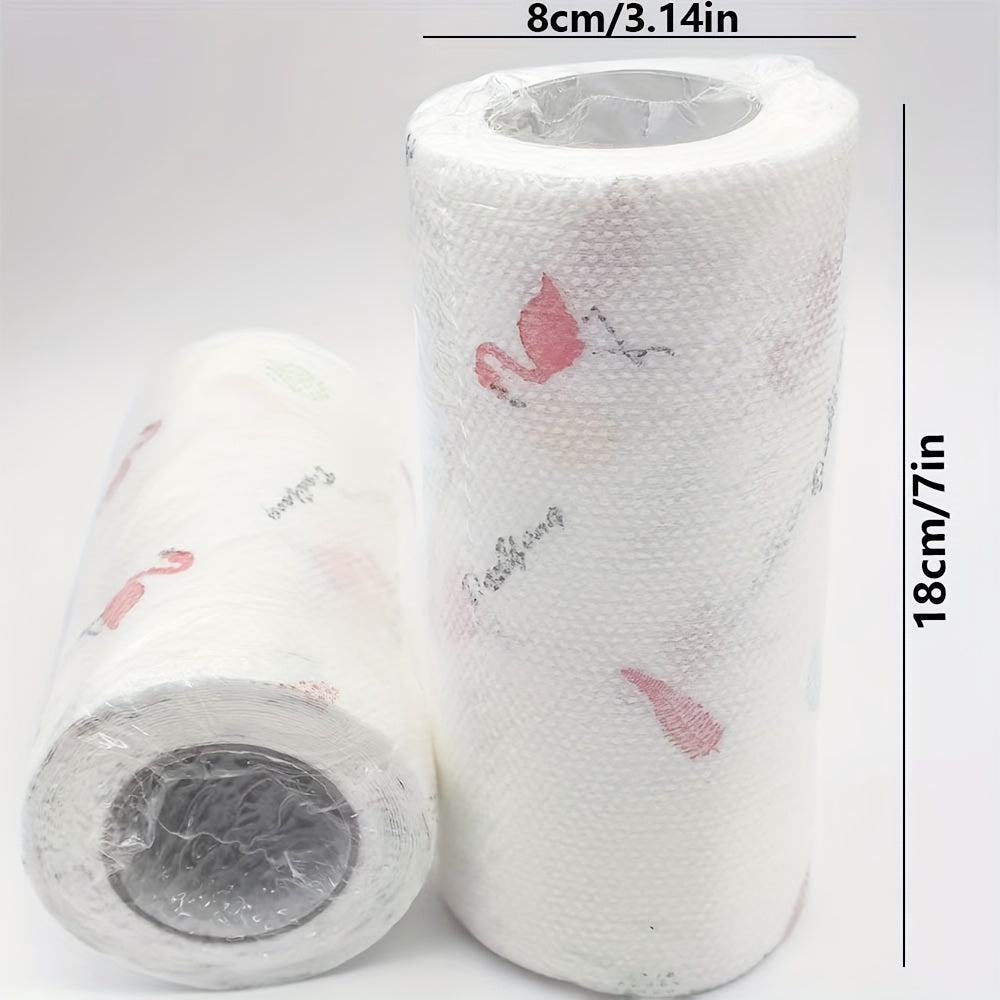 1 Roll (800/200/100 Times) - High-Efficiency Pearl Pattern - Disposable Kitchen Paper Towels - Kitchen Cleaning Paper Towels - Lazy Dishcloths Dishwashing Paper Towels - Kitchen Supplies Party Supplies - Random Cartoon Pattern