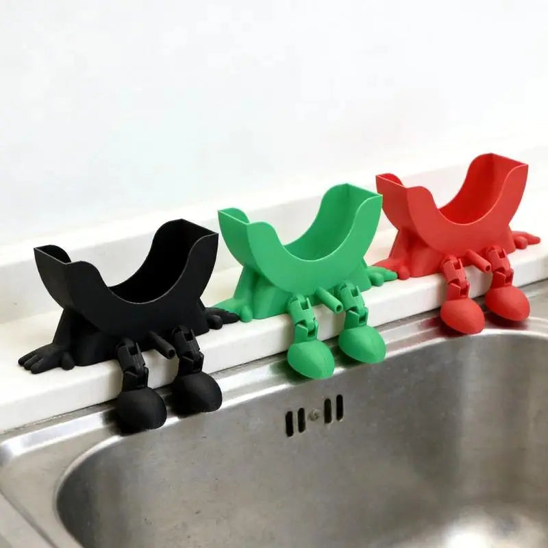 Funny Drain‑Style Kitchen Sink Sponge Holder, Modern Anti‑Fouling Sink Organizer for Dishwashing Sponges, Practical Home Kitchen Accessory Ideal for Household Cleaning, Dorm‑Kitchen Storage & Back‑To‑School Apartment Organization