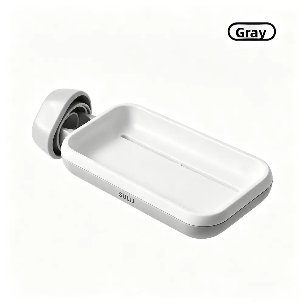 1Pc 360° Rotatable Faucet Sink Caddy, Minimalist No‑Drill Quick Drain Sponge Holder, Space‑Saving Hanging Durable Storage Rack for Kitchen Sink & Bathroom Shower