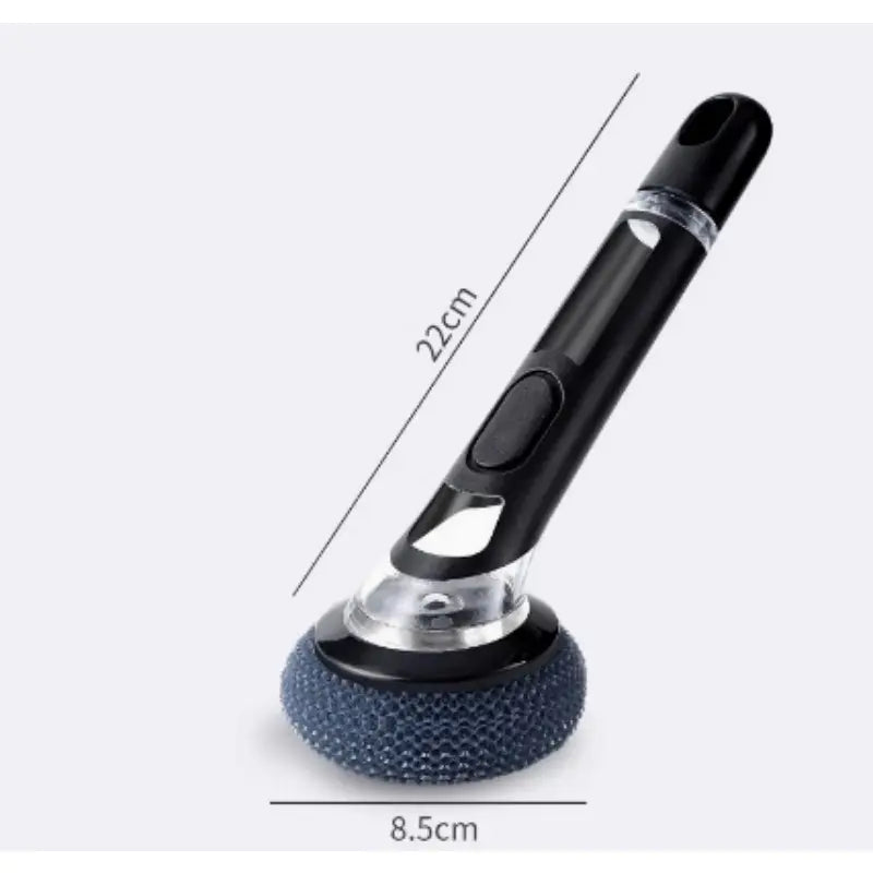 Long Handle Soap Dispensing Pot Brush, Kitchen Dish Cleaning Brush with Replaceable Brush Heads for Washing Pans Pots, Cleaning Tool