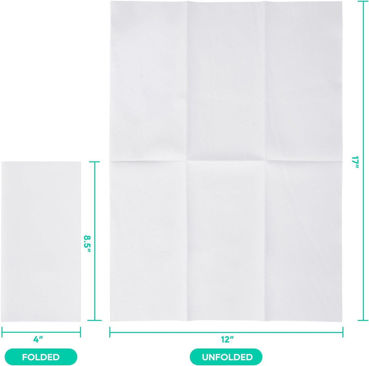 100PACK Disposable Hand Towels for Bathroom, Soft and Absorbent Paper Guest Towels Disposable Decorative Bathroom Hand Napkins for Kitchen, Parties, Weddings, Dinners
