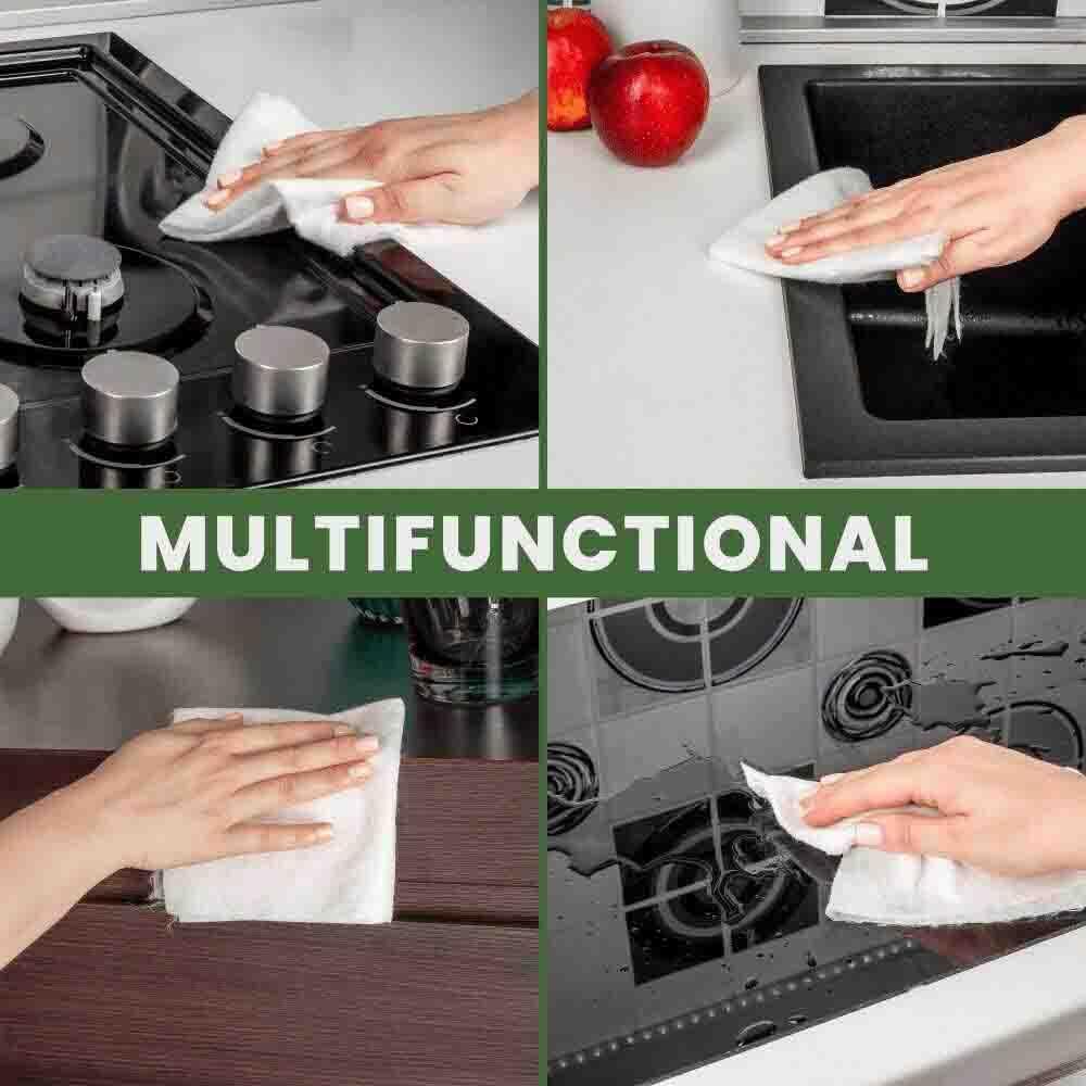 Reusable Paper Towels | Reusable Towels 2 Rolls. Plastic Free Paper Rolls for Home & Kitchen Cleaning