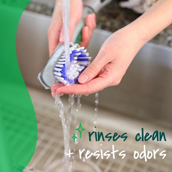 Scotch-Brite Odor Resist Soap Control Dishwand Brush, 1 Cleaning Dish Wand Brush, Precise Soap Control, Leak-Free Guarantee, Safe on Dishes, Nonstick Cookware, Tubs