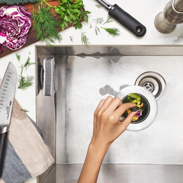 OXO Good Grips Silicone Sink Drain Strainer, Kitchen Sink Stopper