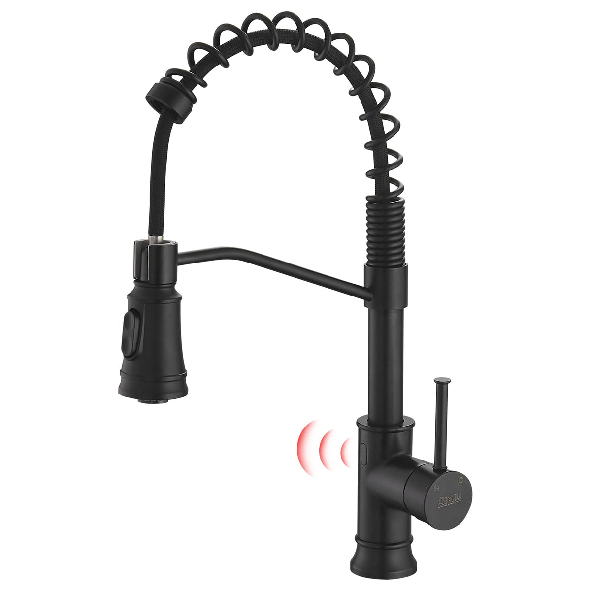 GIMILI Black Kitchen Faucet with Pull Down Sprayer