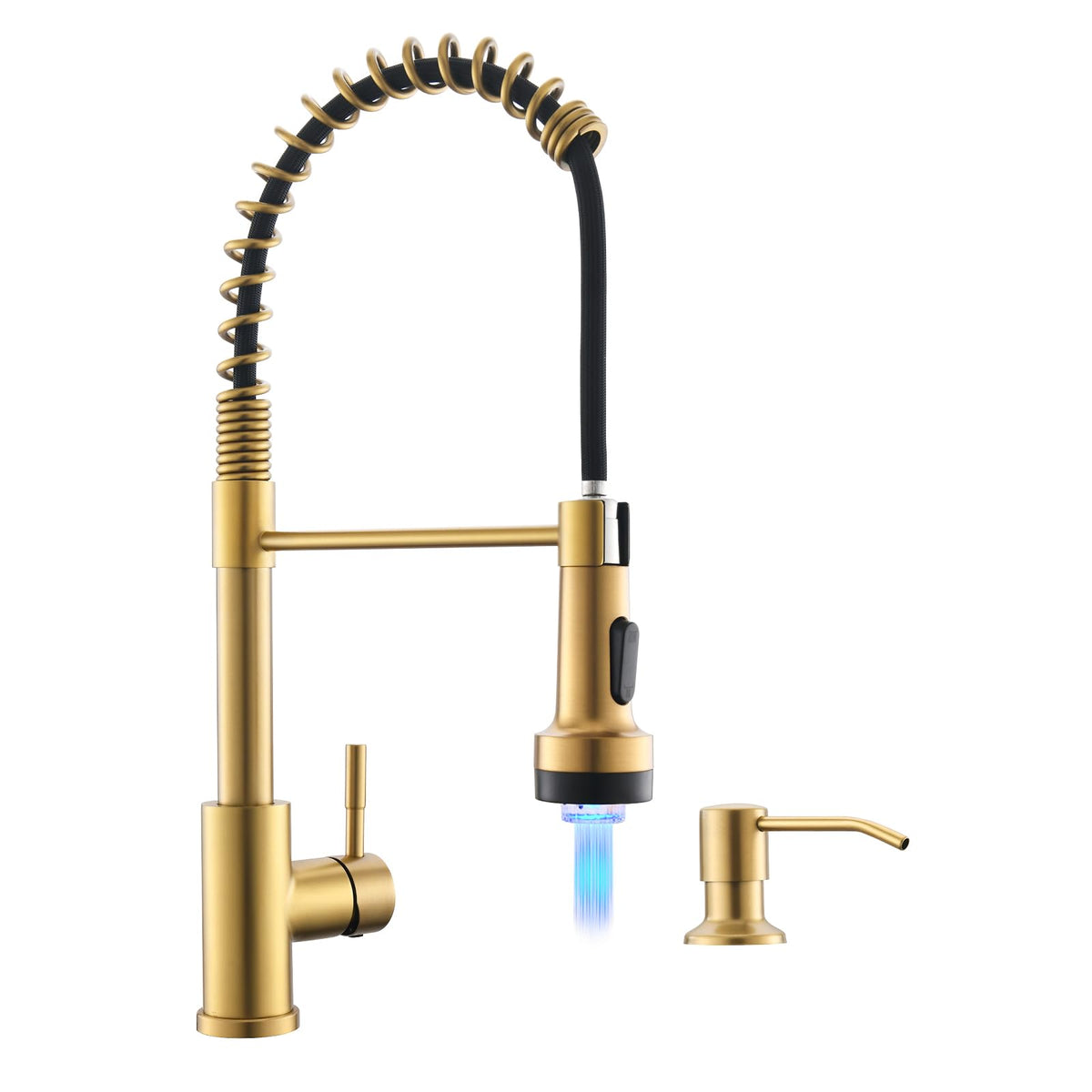 GIMILI Black Kitchen Faucet with Pull Down Sprayer