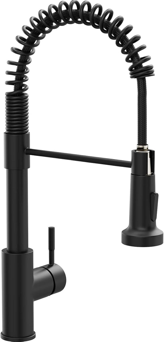 GIMILI Black Kitchen Faucet with Pull Down Sprayer