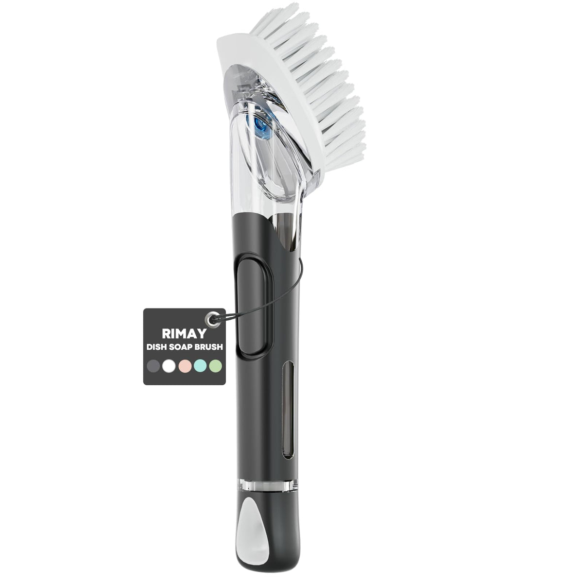RIMAY Soap Dispensing Dish Brush Dish Scrubber with Soap Dispenser Handle