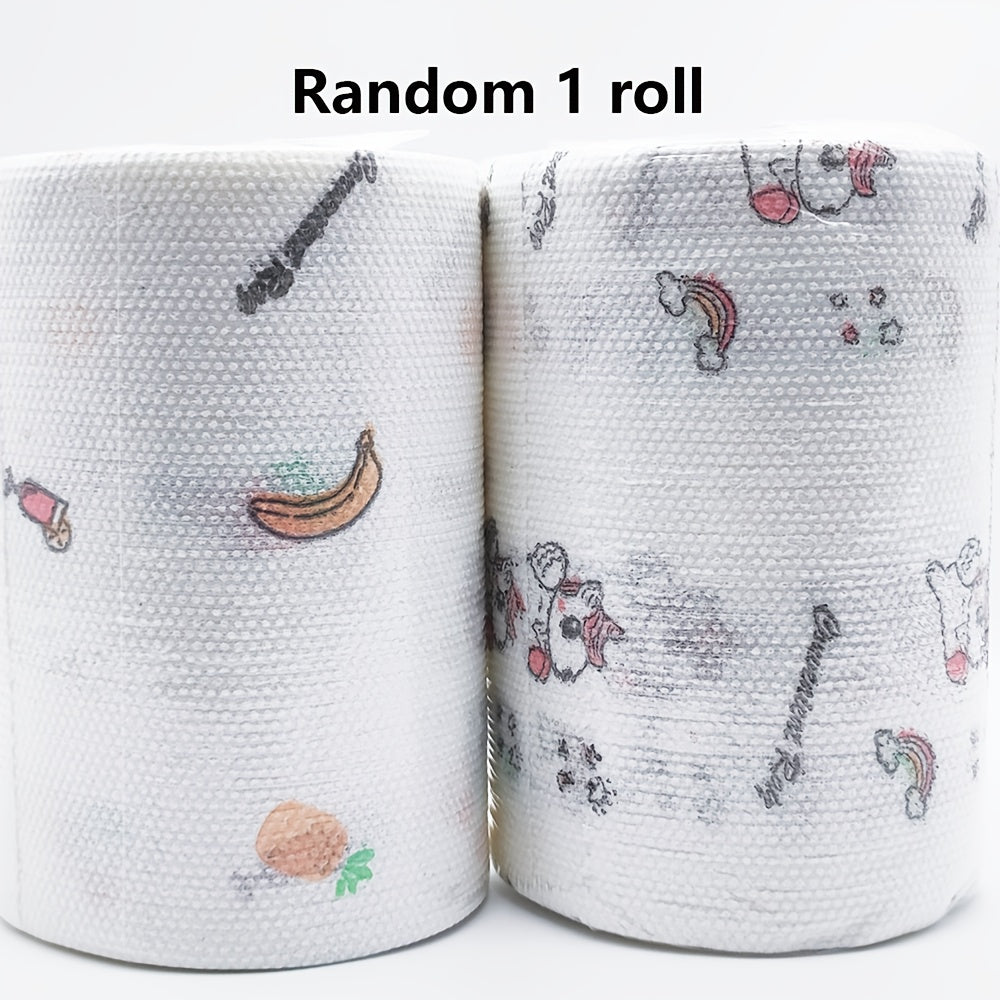 Various Patterns High Efficiency "800 Sheets - Oil-Free, Household Cleaning Degreasing Cloth, Kitchen Supplies Lazy Cloth Kitchen Towels Party Supplies 800/400/200 Uses, Tissue Pack, Toilet Paper, Napkins, Paper Towels