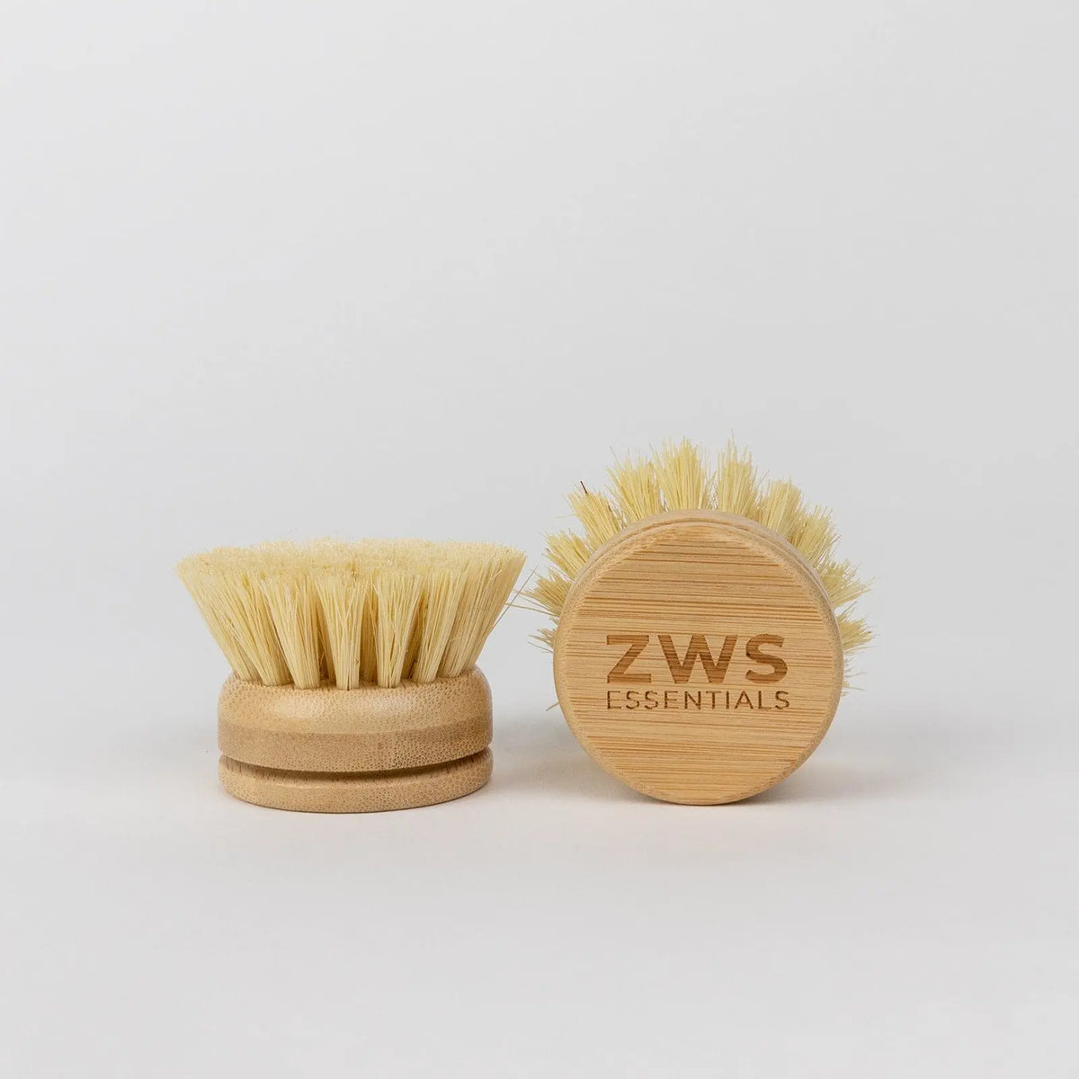 Long-Handled Bamboo Dish Brush with Reusable Handle and Replaceable Compostable Head, Plastic-Free, Eco-Friendly, Dish Washing Tool, Cleaning