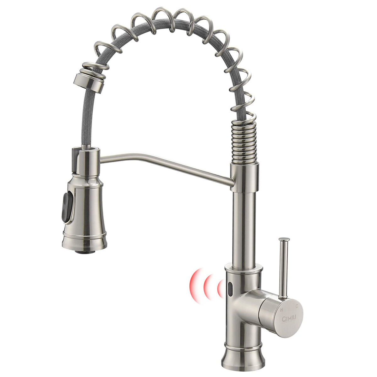 GIMILI Black Kitchen Faucet with Pull Down Sprayer