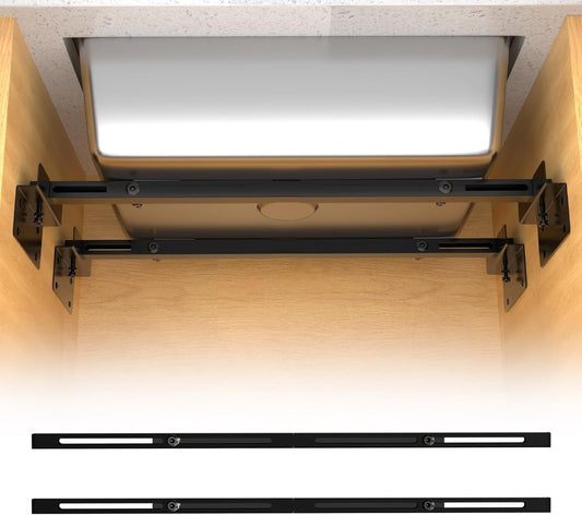71-100cm Undermount Sink Brackets Kit, Adjustable Carbon Steel Supports
