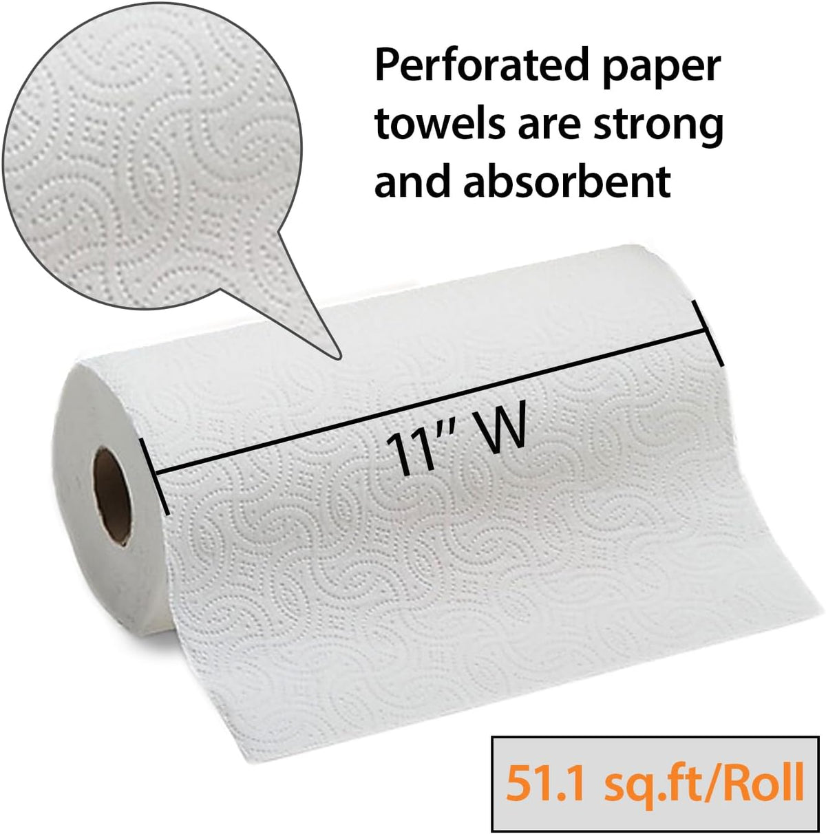 Coastwide Professional Paper Towels, 2-Ply, 85 Sheets/Roll, 30 Rolls/Pack