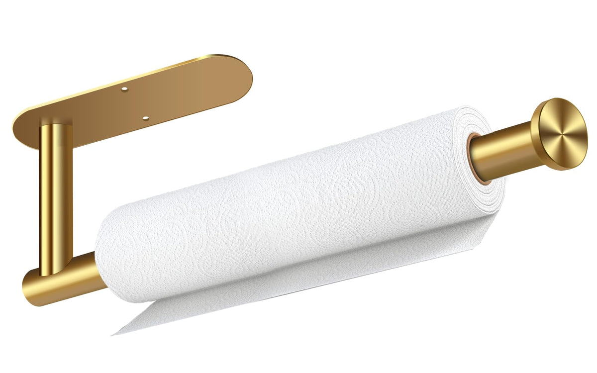 Black Paper Towel Holder, Self Adhesive Paper Towel Holder Under Cabinet