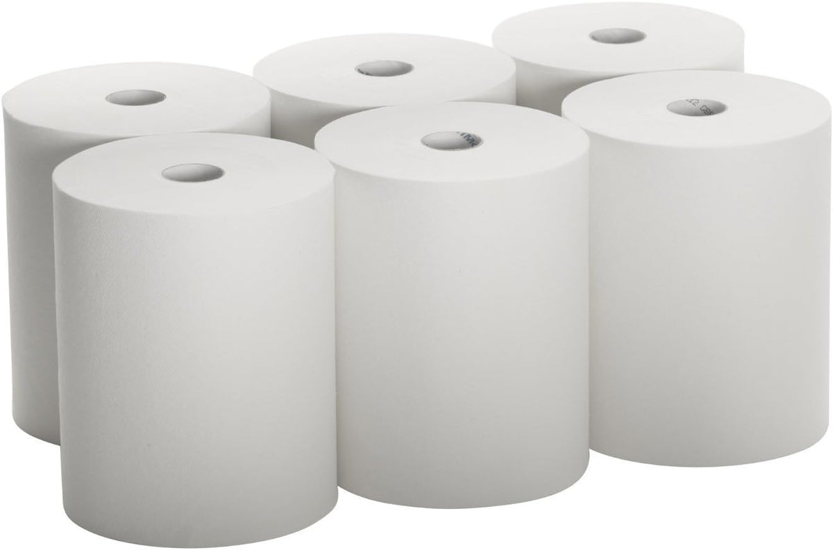 High Capacity Paper Towels Compatible with enMotion Dispensers, 10" x 800' Roll, White, 6 Rolls