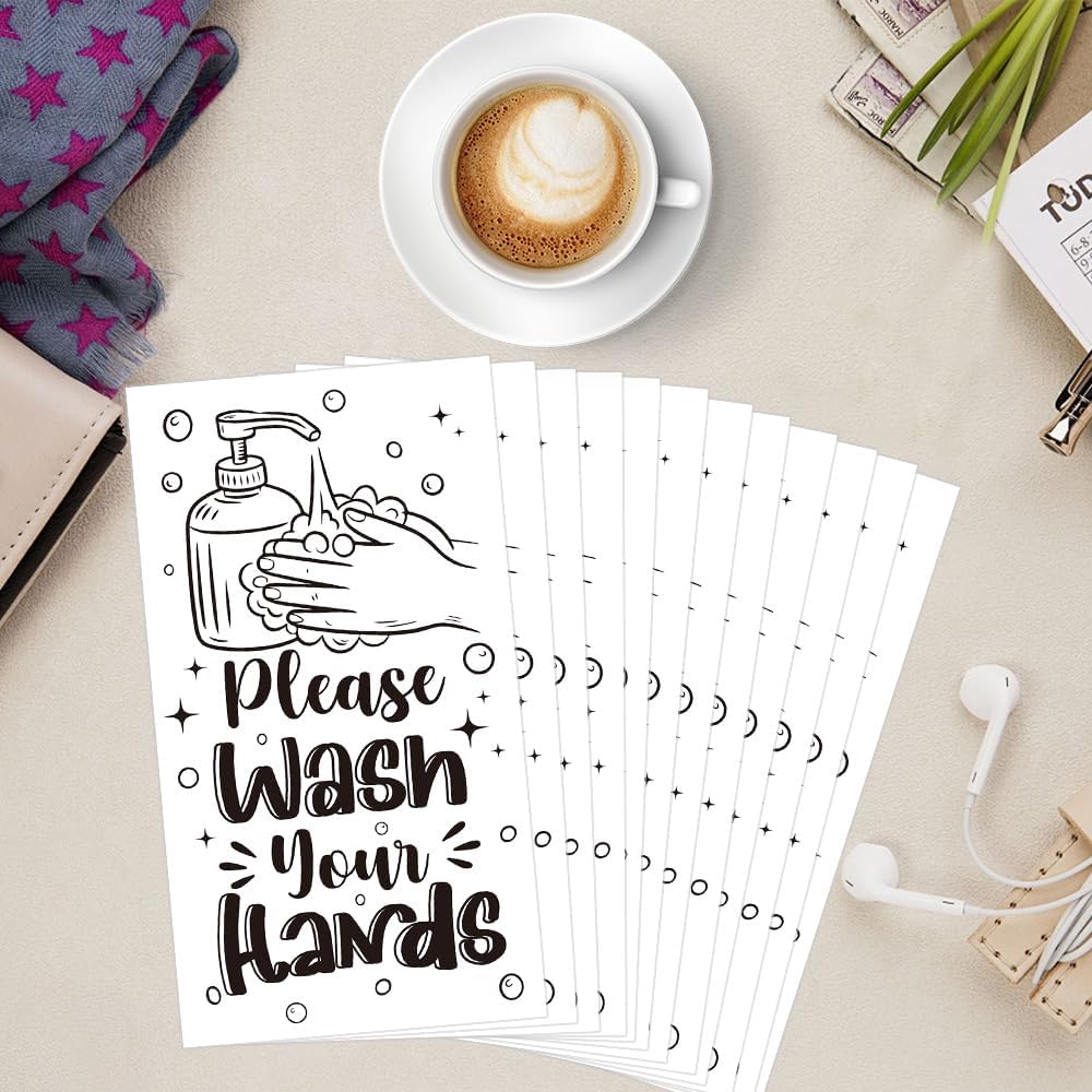 Disposable Hand Towels for Bathroom, 100 PCS Wash Your Hands Paper Napkins, Bathroom Etiquette Napkins Guest Disposable, Paper Towels Napkin for Powder Room Wedding Birthday Anniversary Baby Shower