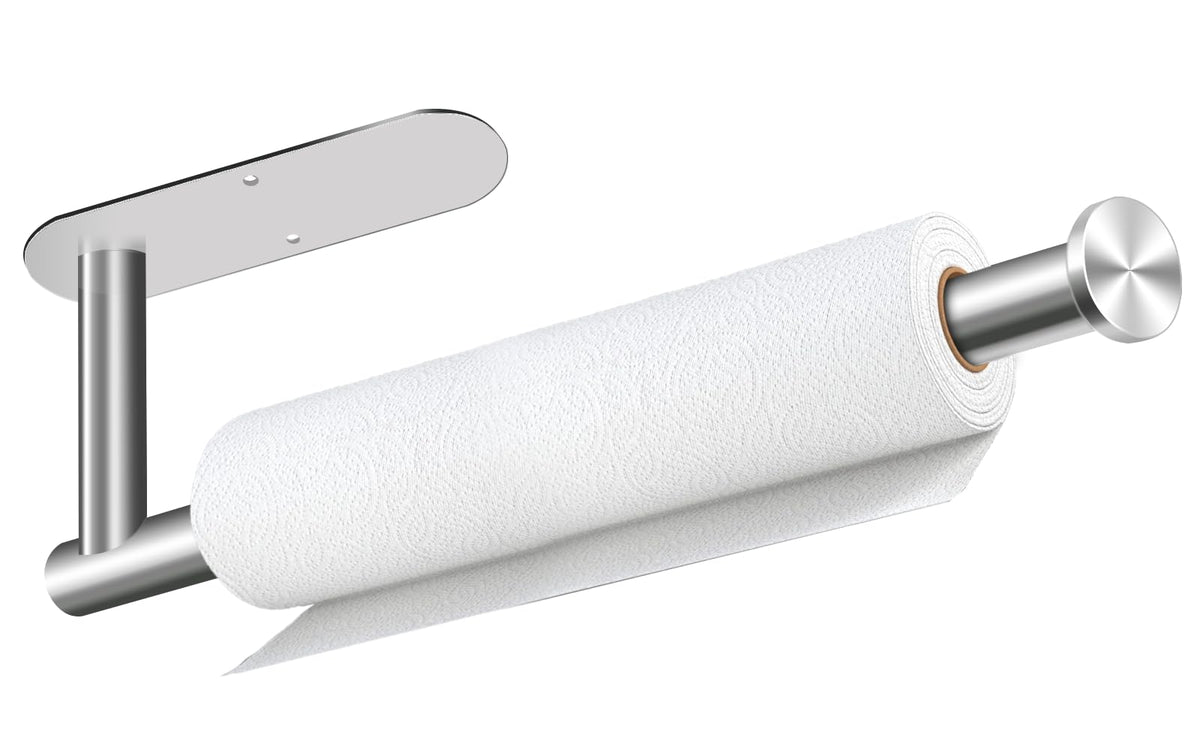 Black Paper Towel Holder, Self Adhesive Paper Towel Holder Under Cabinet