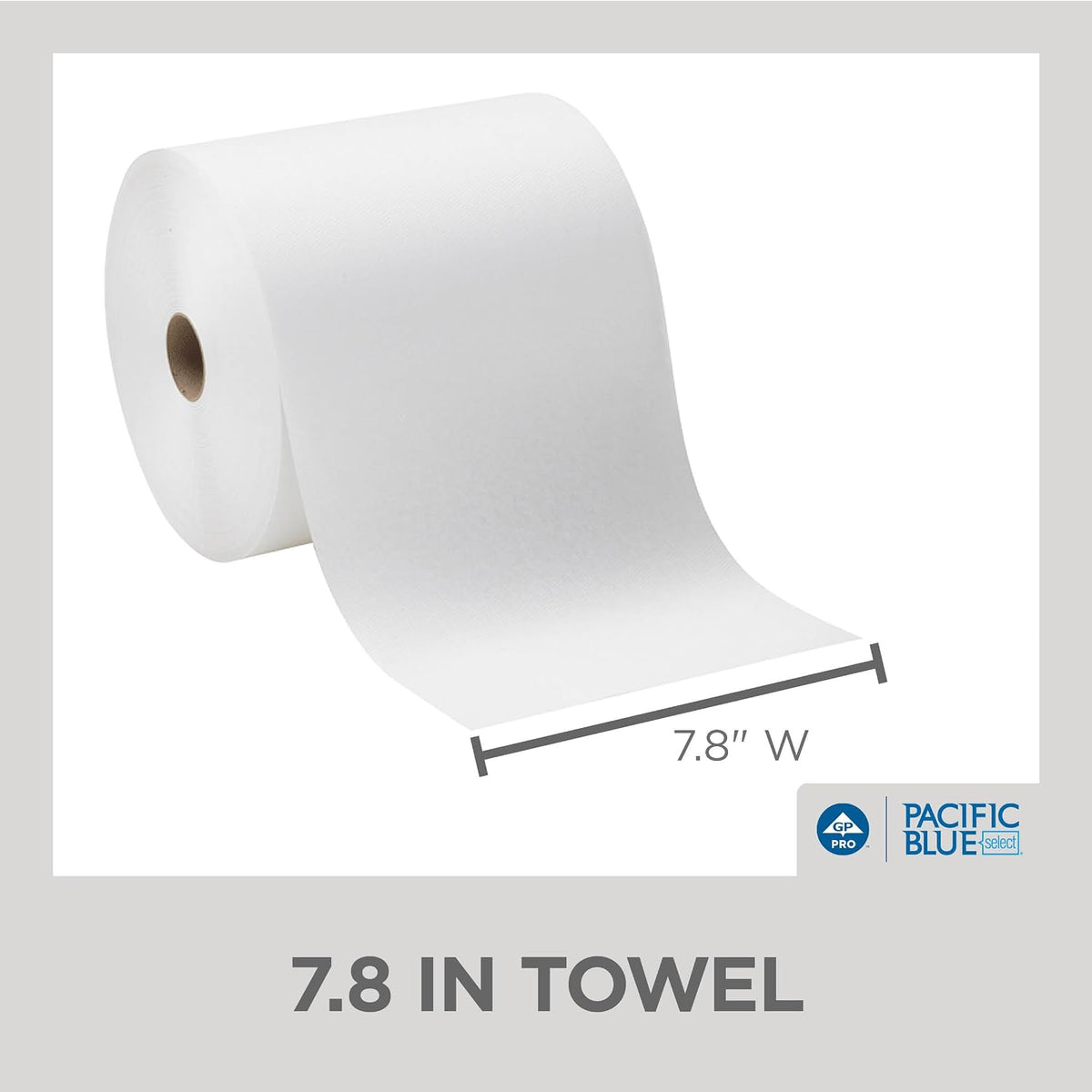 Georgia-Pacific Pacific Blue Select 7.875" Recycled Paper Towel Rolls by GP PRO, White, 26100, 1000 Feet Per Roll, 6 Rolls Per Case