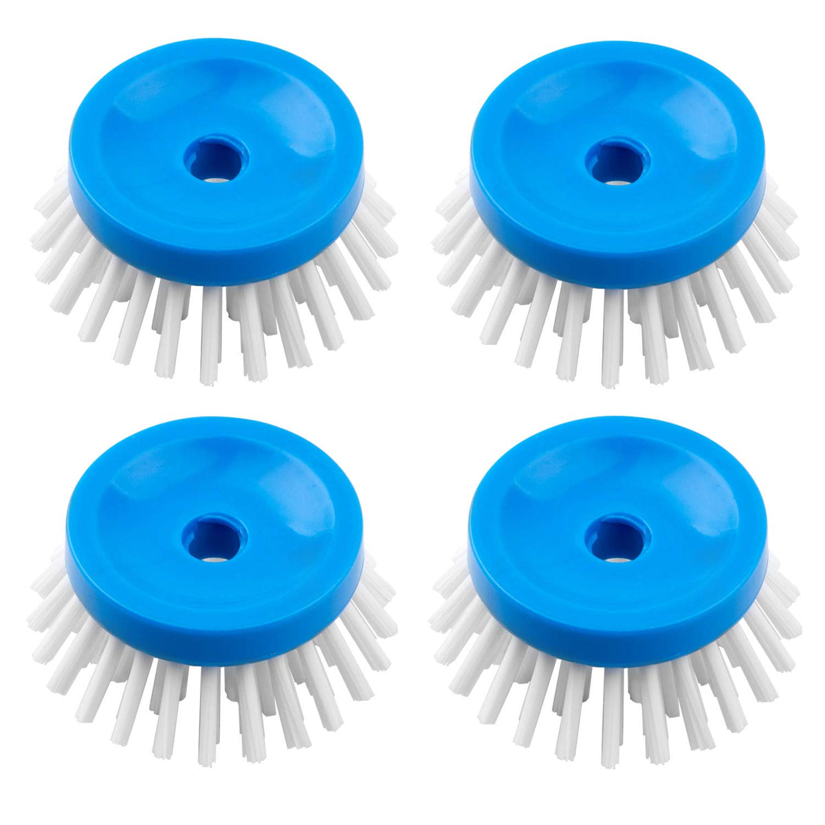 MR.SIGA Soap Dispensing Palm Brush, 2 Pack, Navy/Blue