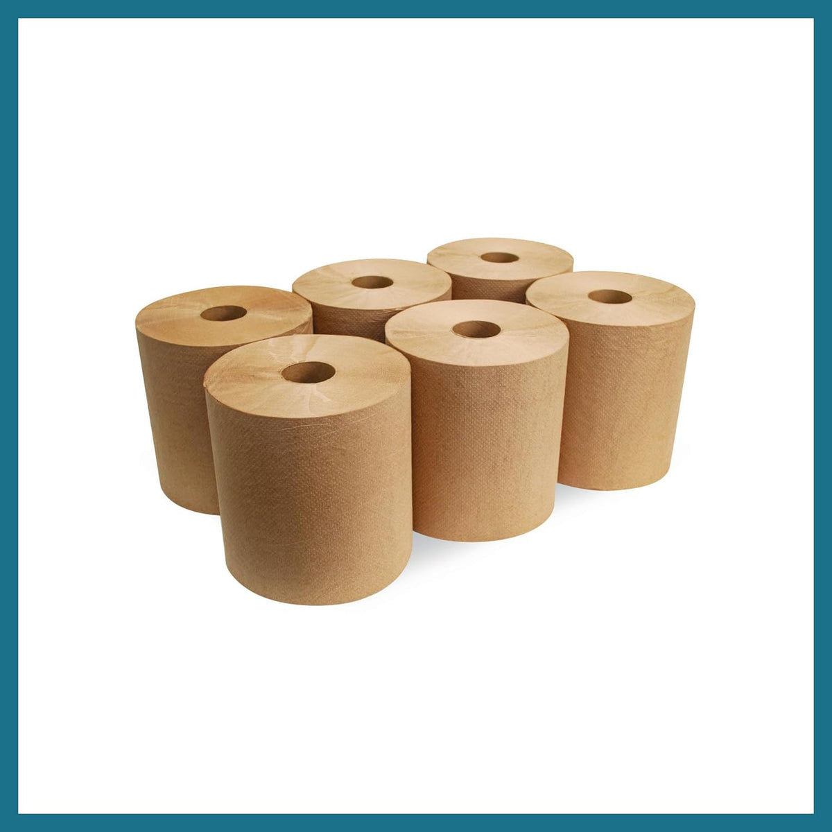 Morsoft by Morcon Paper R6800 Universal Hardwound Roll Towels, 100% Recycled Fibers, 6 Rolls X 800 ft Brown Paper Towels