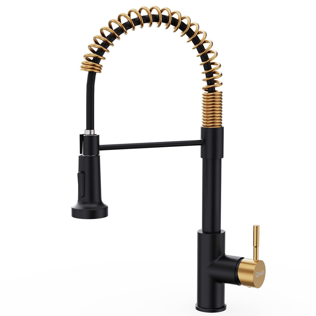 GIMILI Black Kitchen Faucet with Pull Down Sprayer