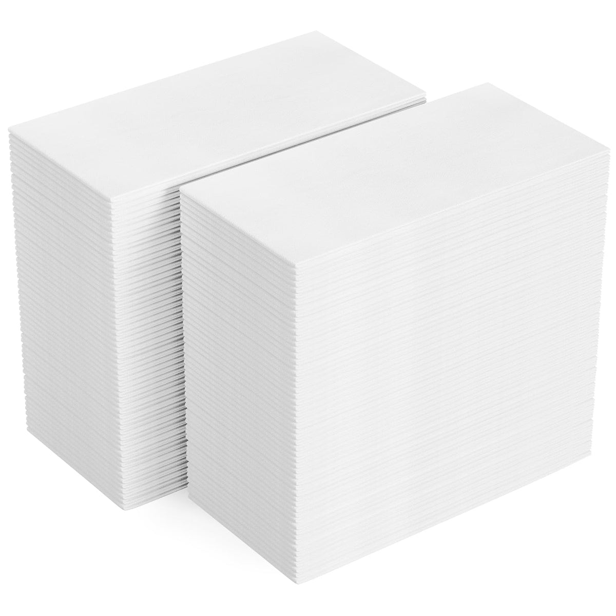 FOCUSLINE 480 Disposable Bathroom Napkins, Linen-Feel Paper Guest Towels, Soft and Absorbent Paper Hand Towels Party Napkins for Bathroom, Kitchen, Dinner, or Event, White, 12" x 17"