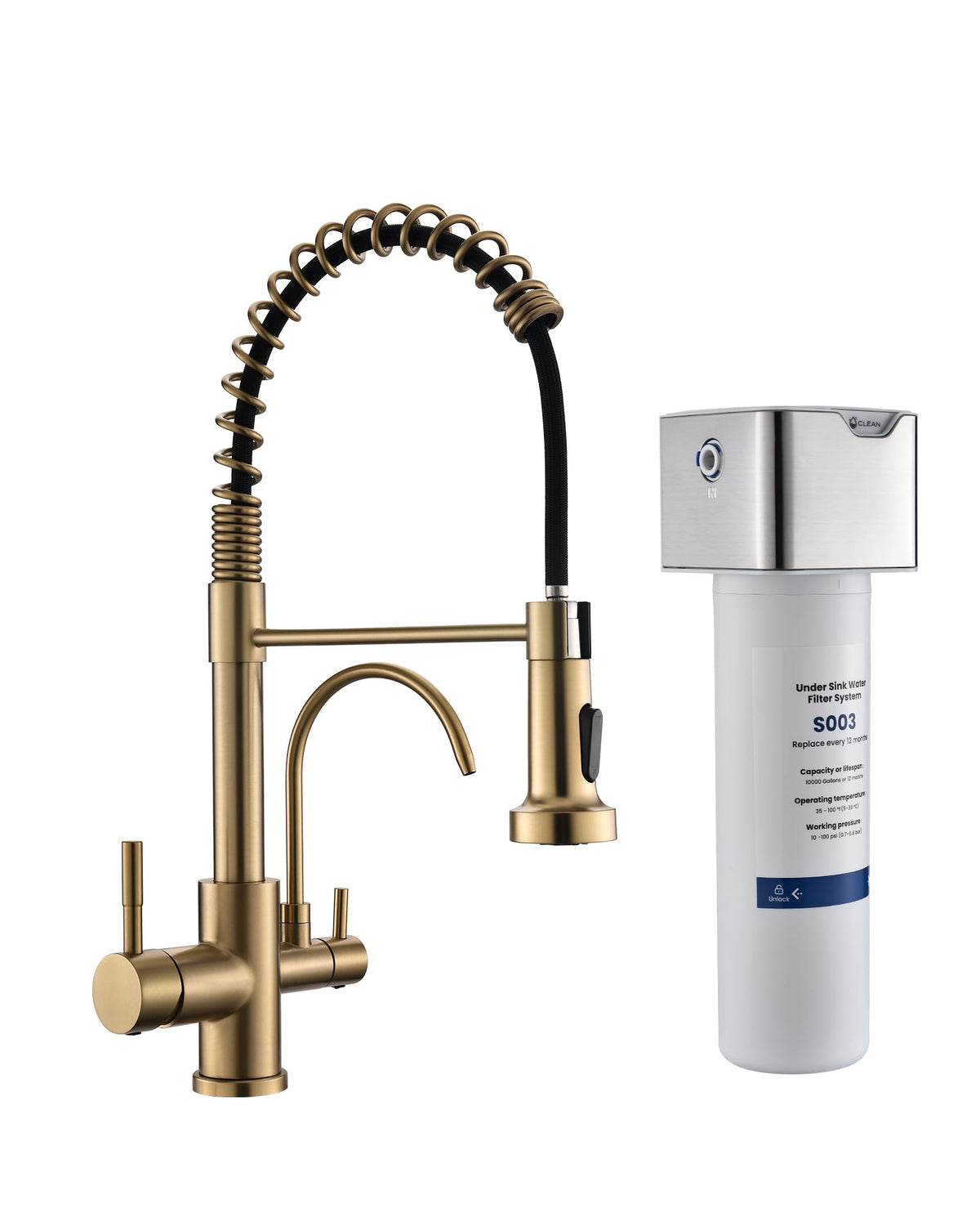 GIMILI Black Kitchen Faucet with Pull Down Sprayer