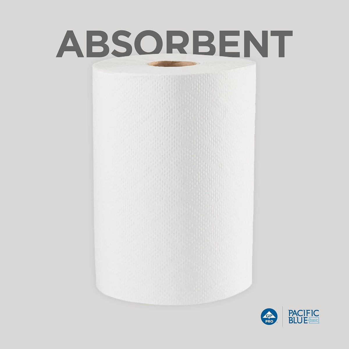 Georgia-PacificBlue Basic Paper Towel Rolls by PRO, White, 28706, 350 Feet Per Roll, 12 Rolls Per Case