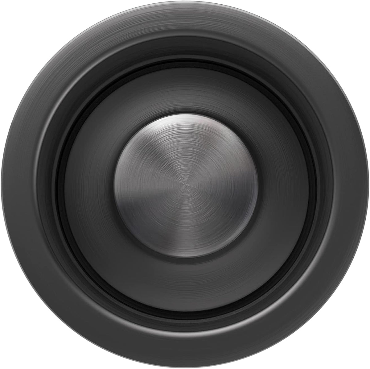 Garbage Disposal Flange, Gunmetal Black Garbage Disposal Drain Garbage Disposal Sink Flange and Stopper, Garbage Disposal Flange Plug for 3-1/2 Inch Drain Hole, Sink Flange and Stopper