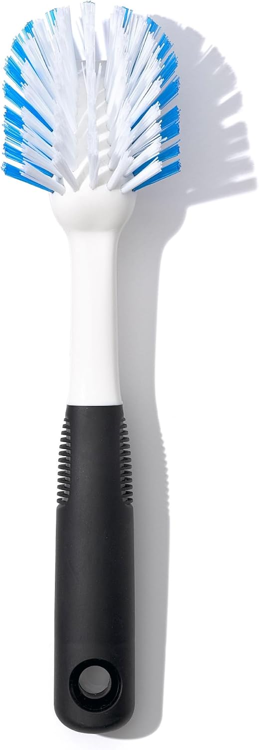 OXO Good Grips Dish Scrub Brush with Non-Slip Handle, Nylon Bristles