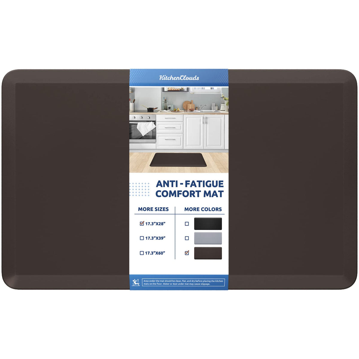 Kitchen Mat Cushioned Anti Fatigue Rug Standing and Comfort Floor Mats