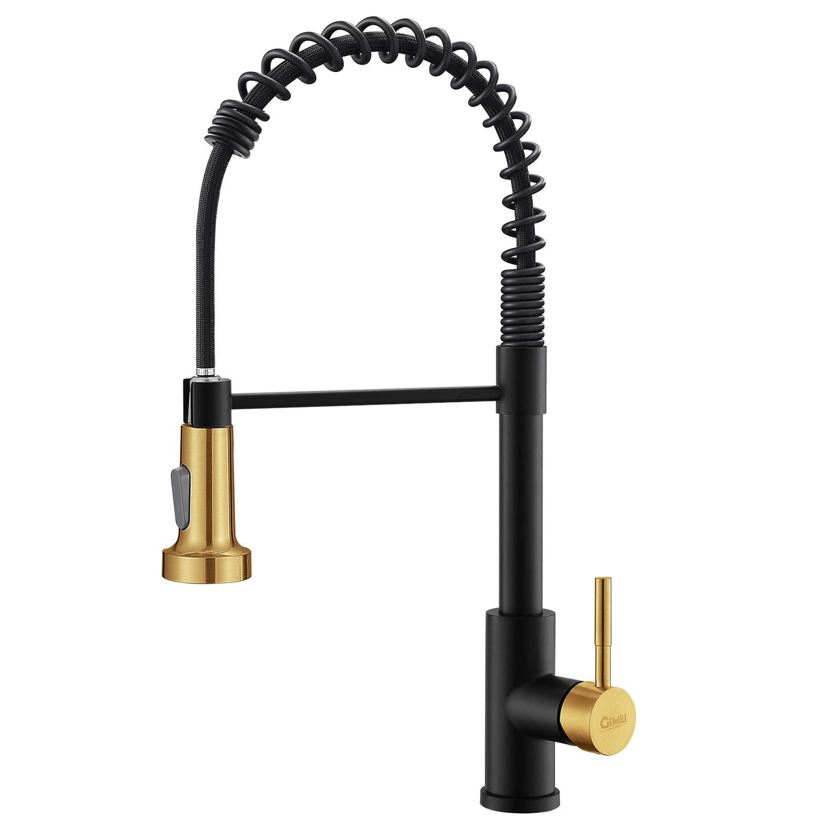 GIMILI Black Kitchen Faucet with Pull Down Sprayer
