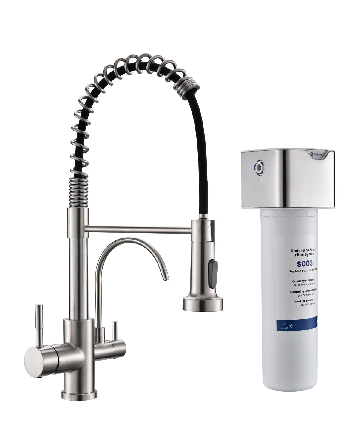 GIMILI Black Kitchen Faucet with Pull Down Sprayer