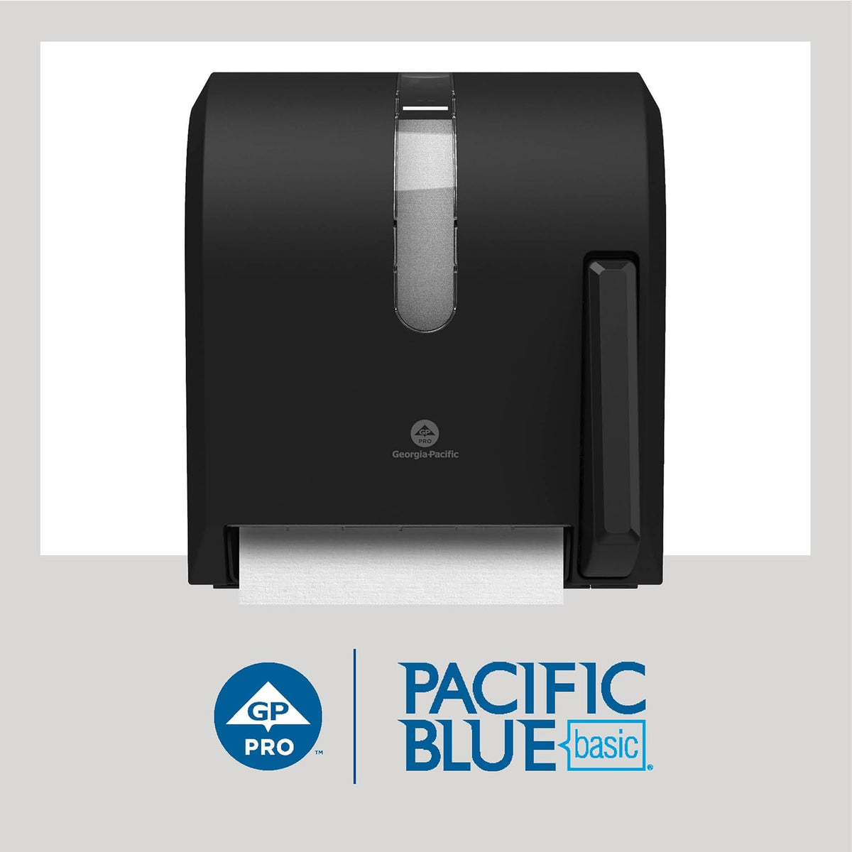 Pacific Blue Basic Recycled Paper Towel Rolls (previously branded Envision) by GP PRO (Georgia-Pacific), White, 26601, 800 Feet Roll (Pack of 1)