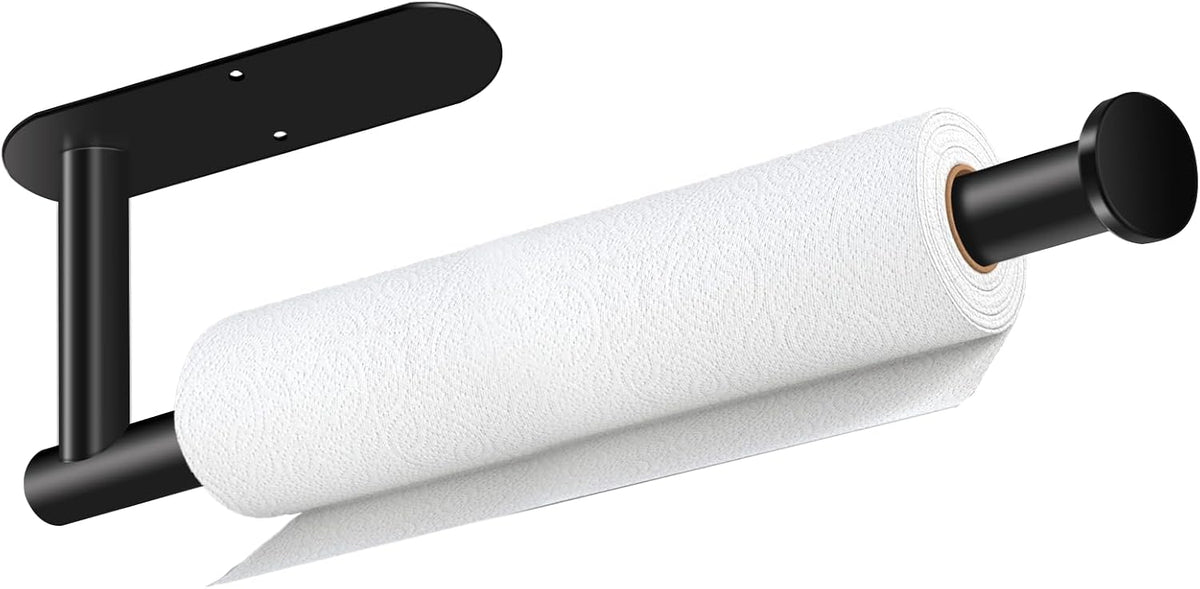 Black Paper Towel Holder, Self Adhesive Paper Towel Holder Under Cabinet