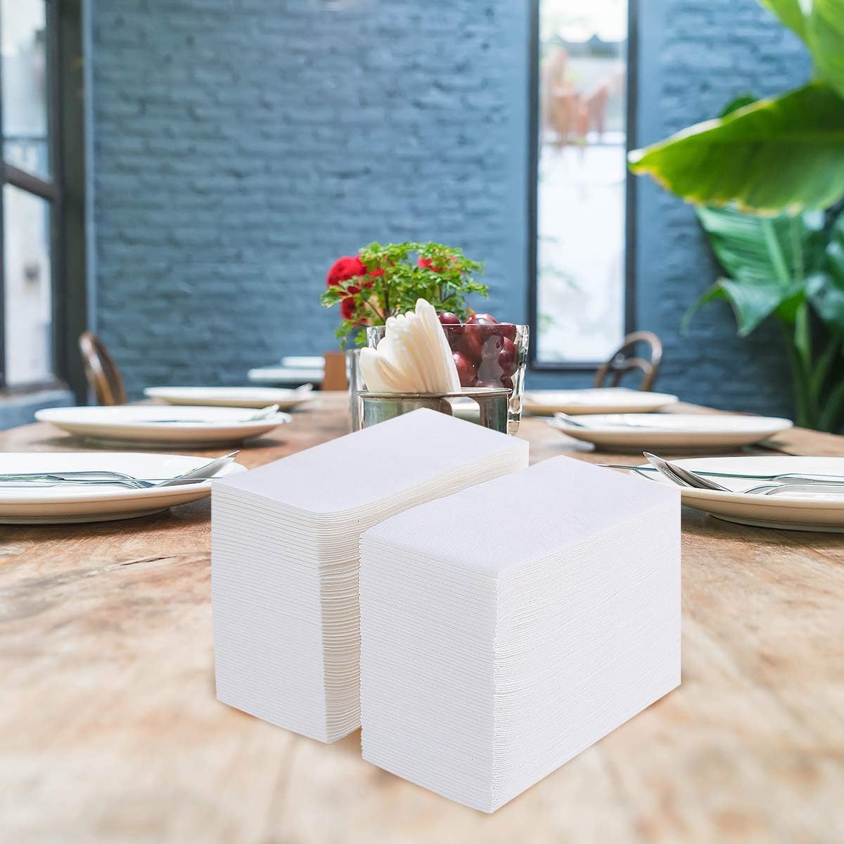 200 Pack Disposable Guest Towels Soft and Absorbent Linen Feel Paper Hand Towels Decorative Bathroom Hand Napkins for Kitchen, Parties, Weddings,Halloween